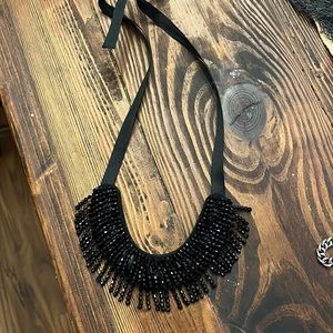 Statement beaded necklace